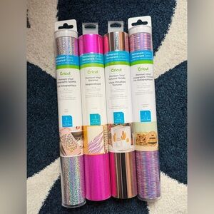Cricut NWT Premium Permanent Vinyl Bundle Holographic Shimmer